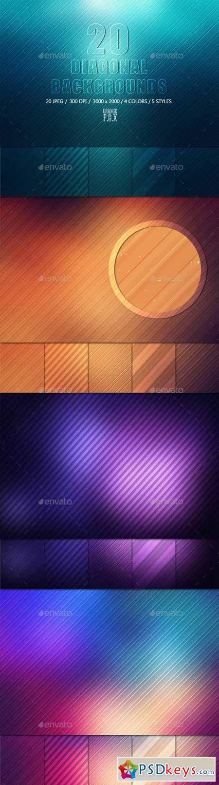 20 Diagonal Abstract Backgrounds 11195929[