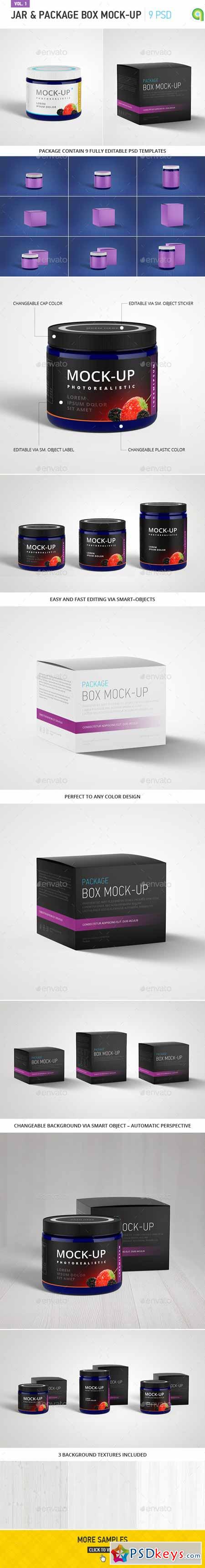 Jar & Package Box Mock-Up 11052884