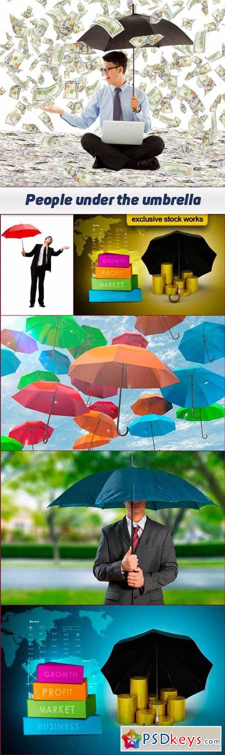 People under the umbrella 6x JPEG