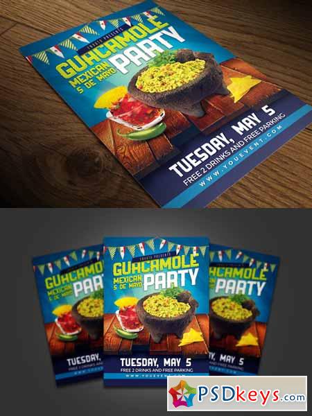 Food Mexican Party Flyer 254855