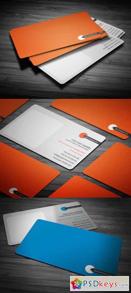 Orange Corporate Business Card