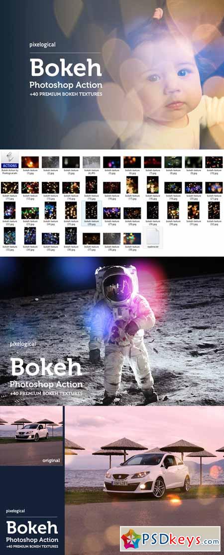 Bokeh Action and 40 Premium Textures 253461
