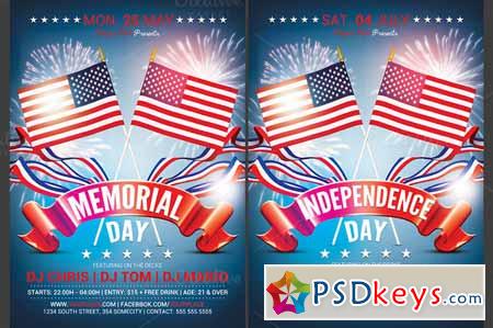 Memorial & Independence Day Flyer 253012