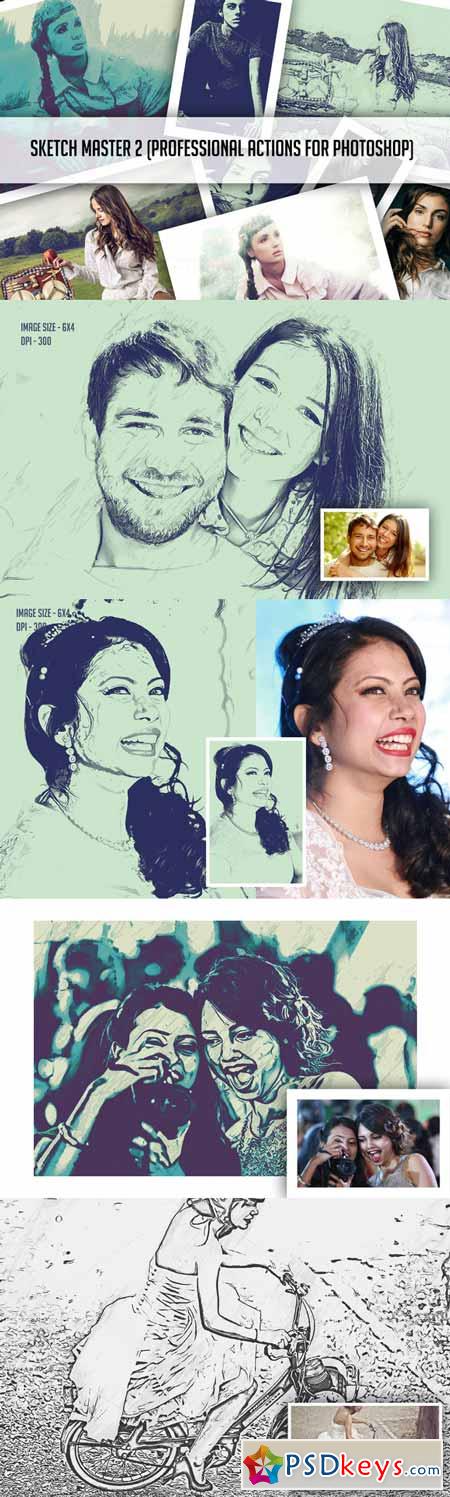 Sketch Master 2 Photoshop Action 255963