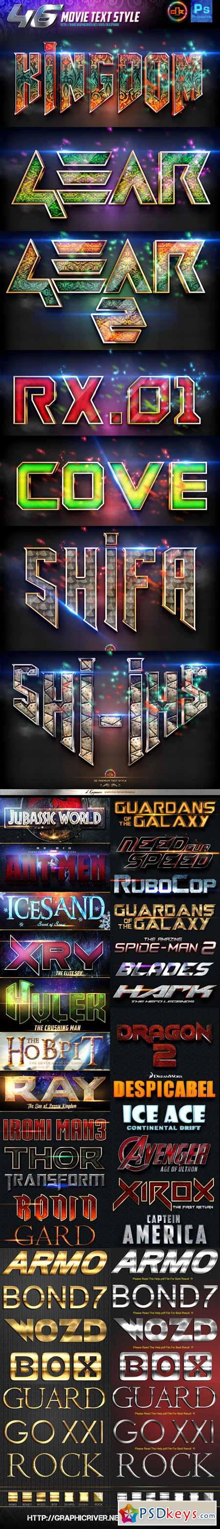 46 Movie Text Style Bundle 11252872