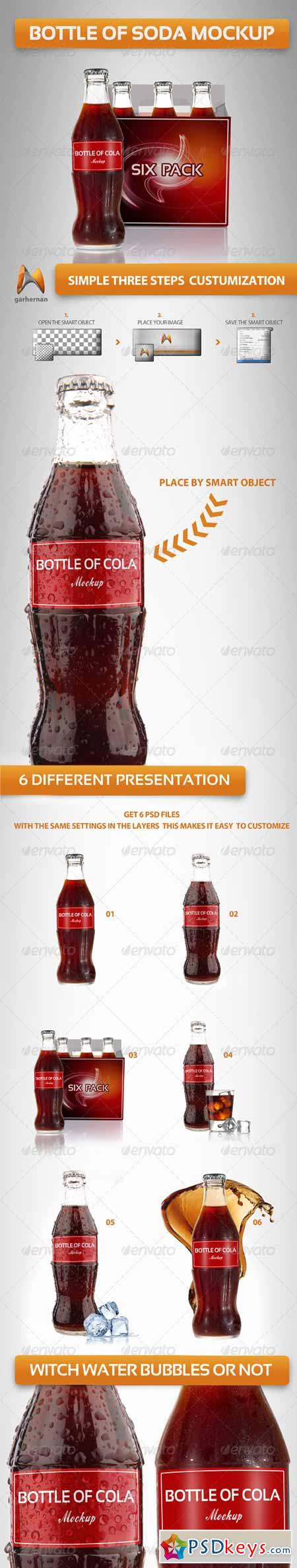 Bottle Cola Mockup 4351828
