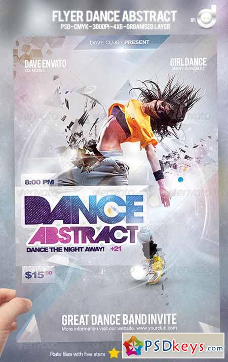 Flyer Dance Abstract 4682236