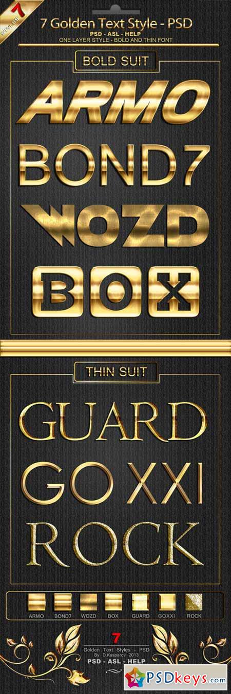 Golden Text Style Premium for Photoshop 6433752