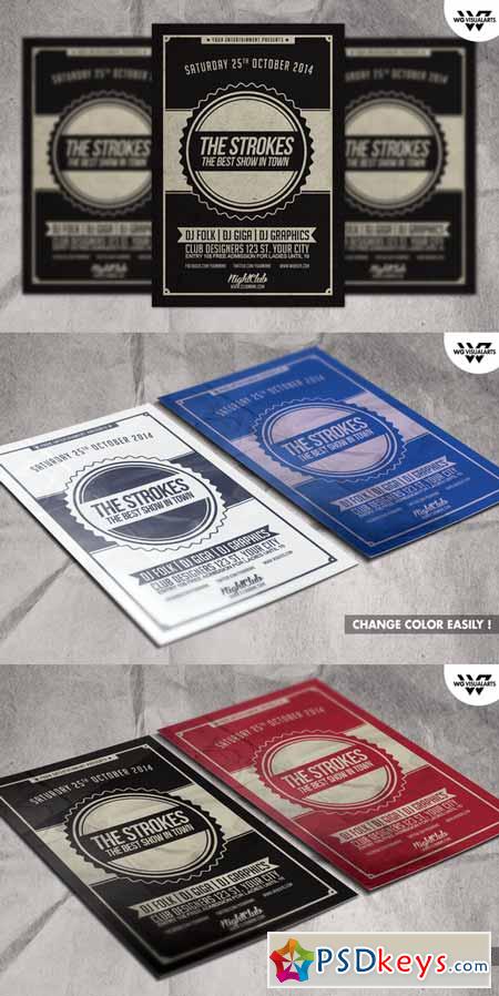 VINTAGE Flyer Template 258941 Free Download Photoshop Vector Stock