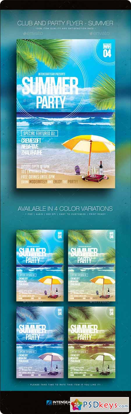 Summer V.1 - Club And Party Flyer 10784366