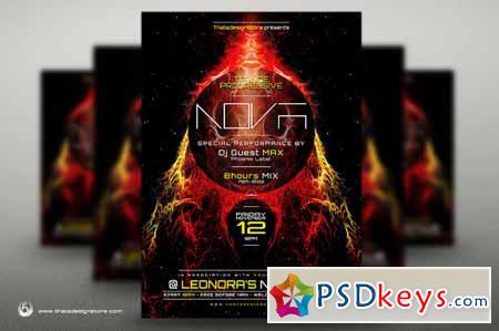 Electro Flyer Poster Template 259261