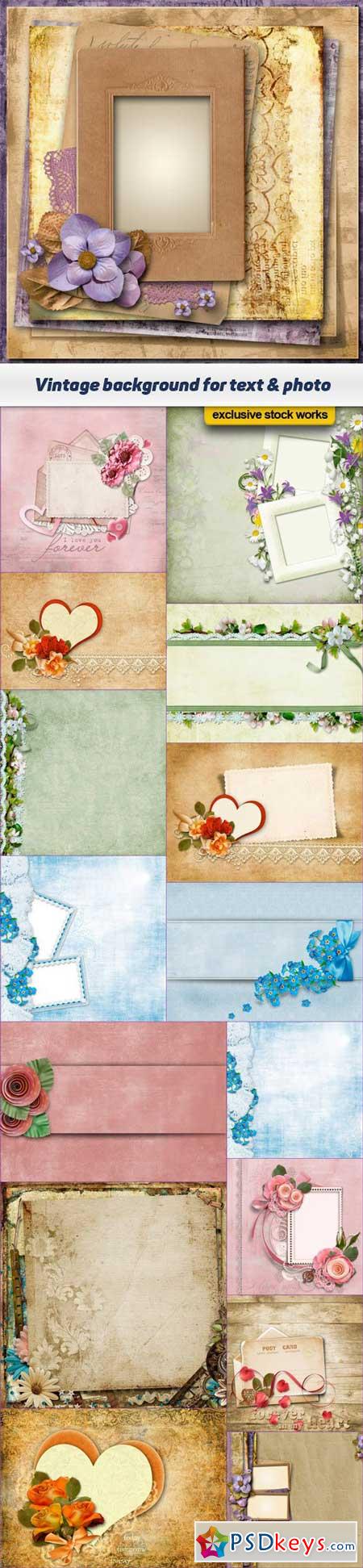 Vintage background for text & photo 16x JPEG