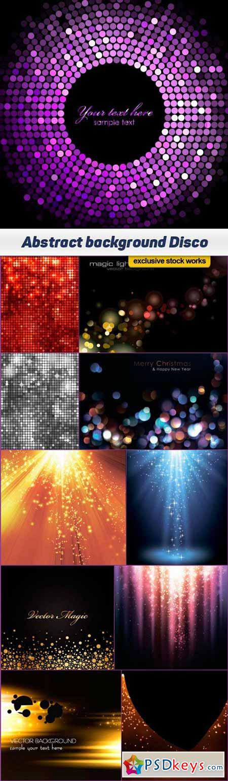 Abstract background the magical light Disco 11x EPS