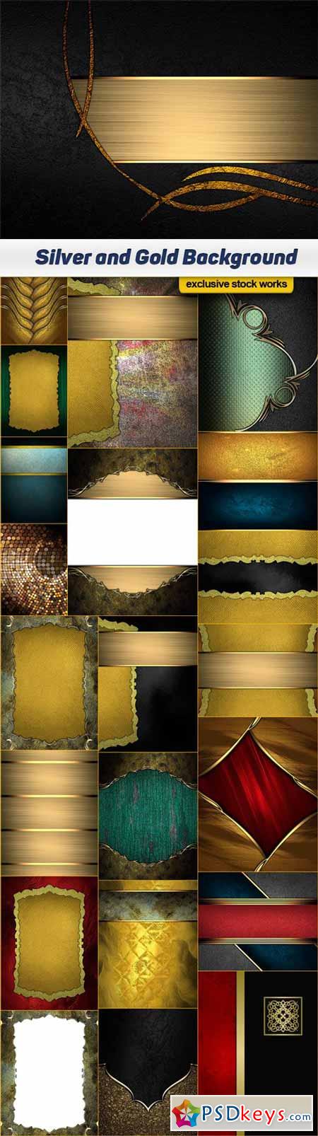 Silver and Gold Background 22x JPEG