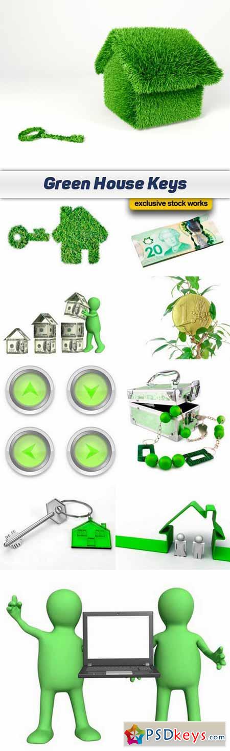 Green House Keys - 10 UHQ JPEG