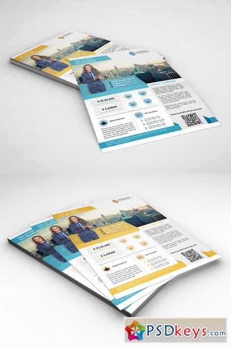 InDesign Business flyer - 2 color 261174