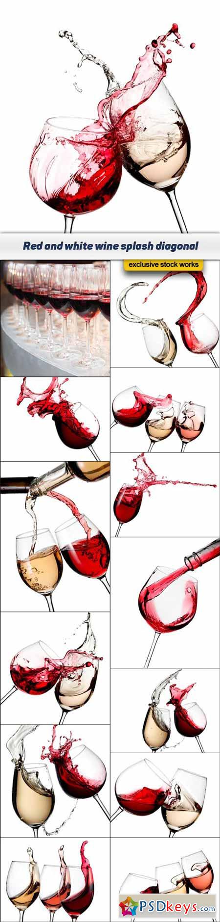 Red and white wine splash diagonal 14x JPEG