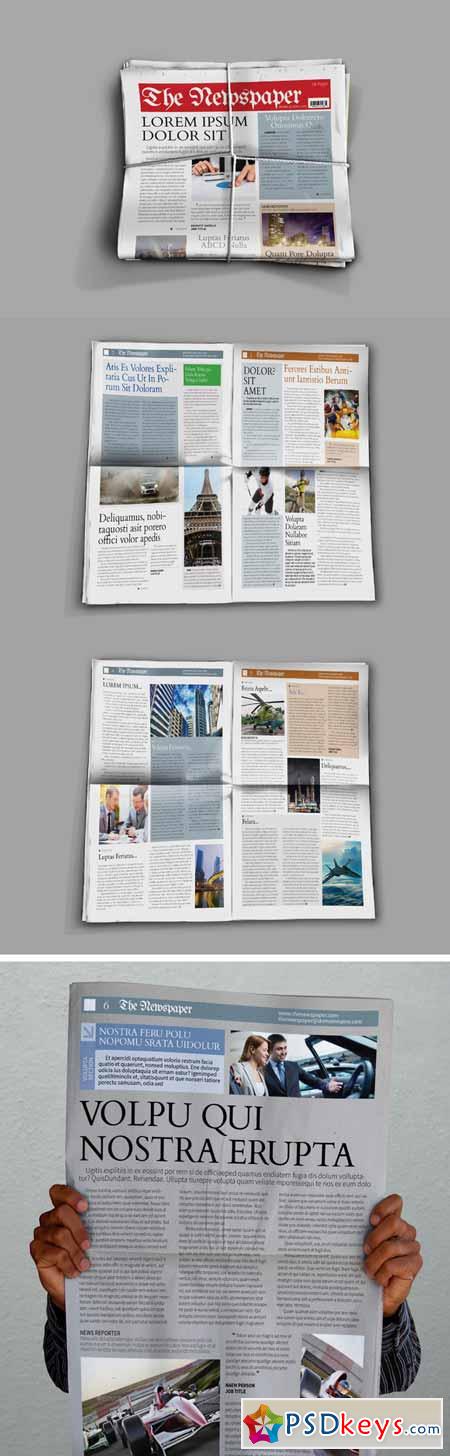 free newspaper indesign template