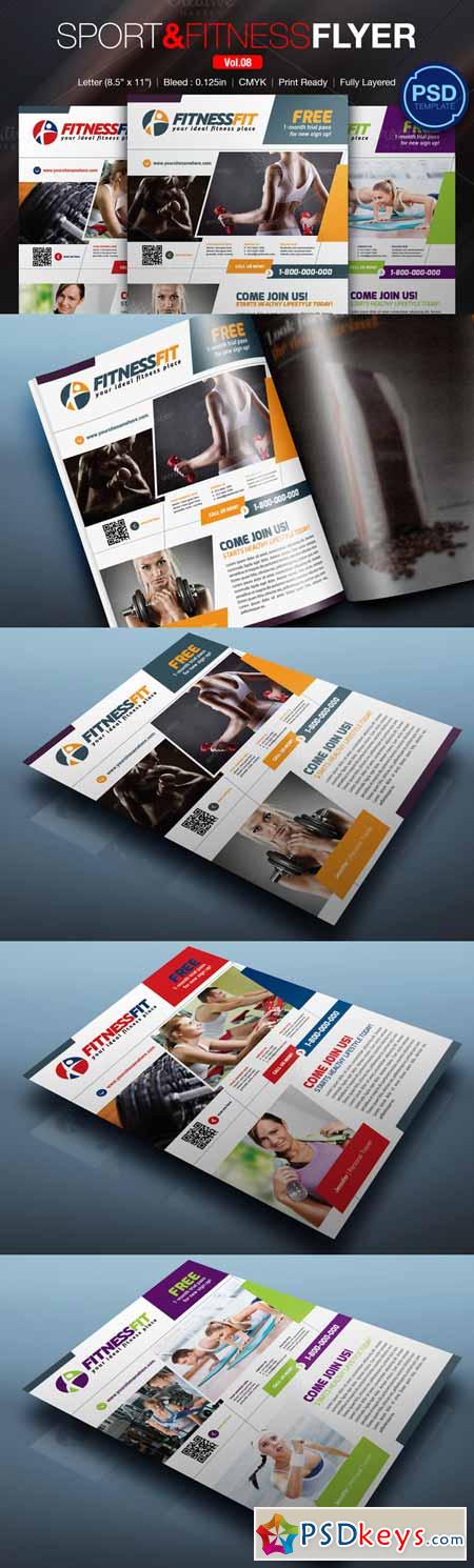 Sport & Fitness Flyer Vol.08 266345