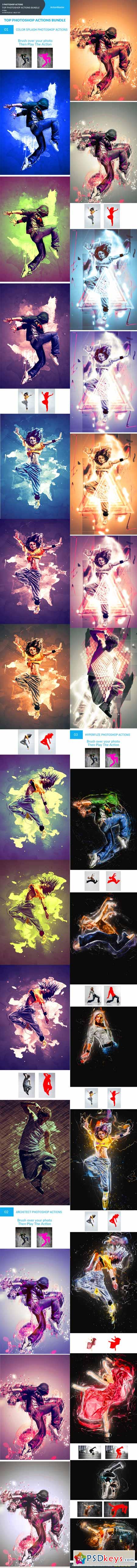 Top Photoshop Actions Bundle 11426166