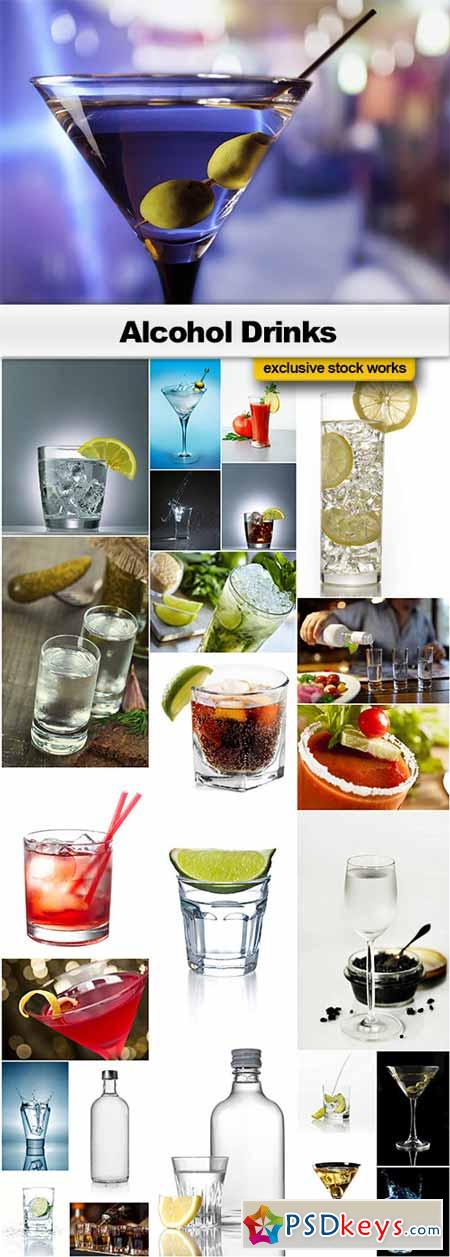 Alcohol Drinks - 25x JPEGs