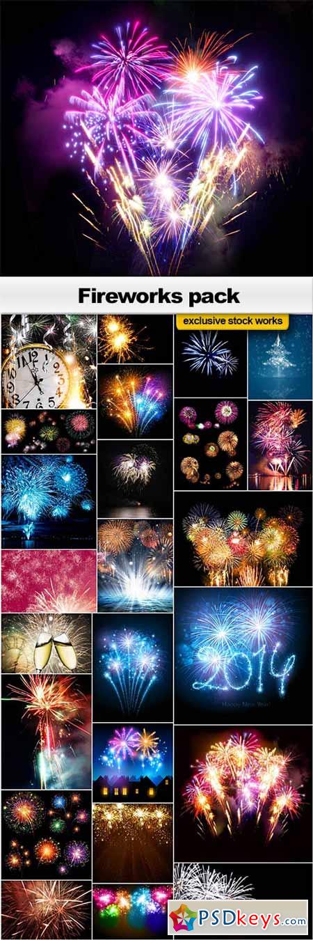 Fireworks pack - 18x JPEGs + 7EPS