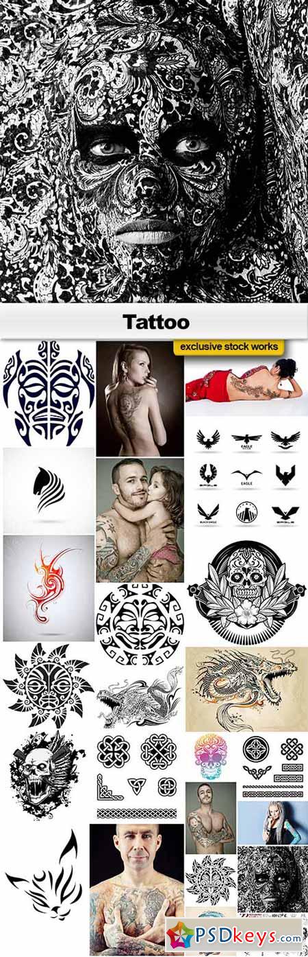 Tattoo - 17 EPS + 8x JPEGs