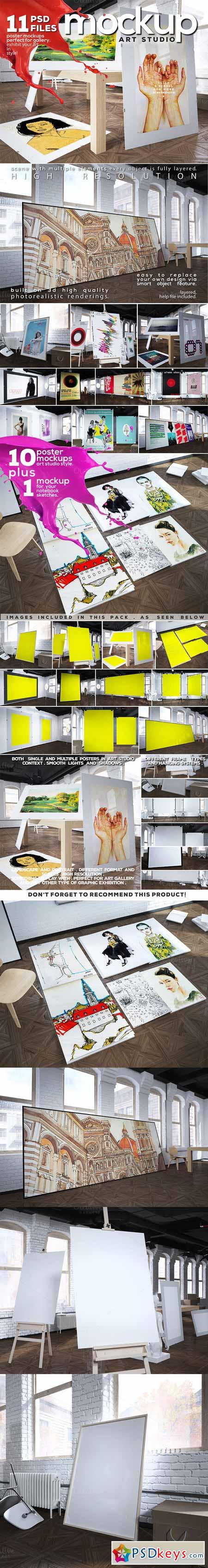 Art Studio-Poster Mock-up vol.8 265135