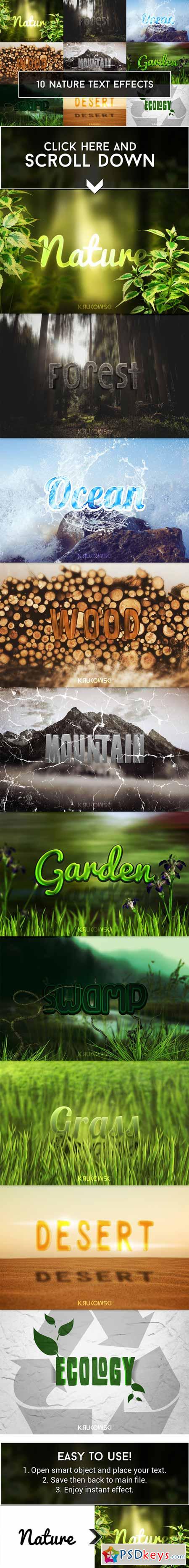 Nature Text Effects 270451