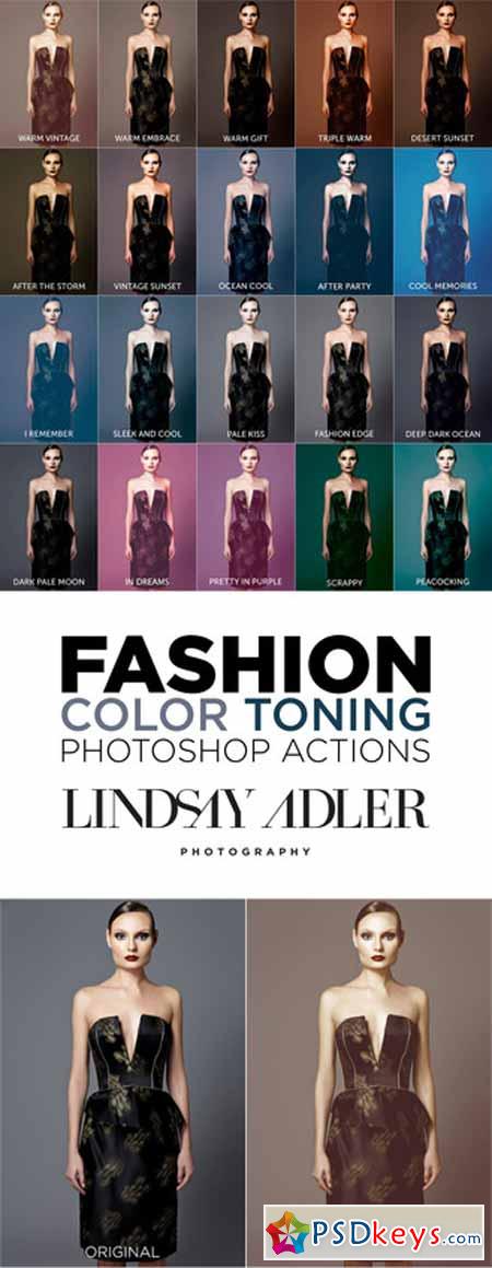 20 Fashion Color Toning Photoshop Actions