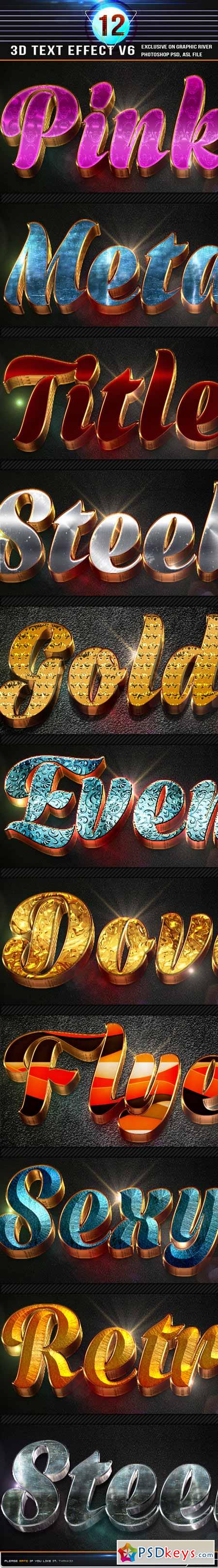 12 3D Text Effect v6 11353805