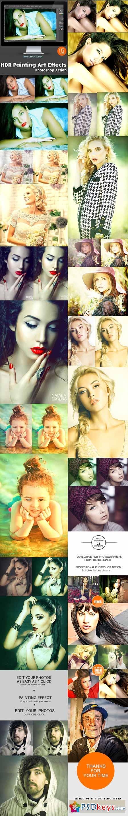 15 HDR Painting Art Effects - Photoshop Action 11416425