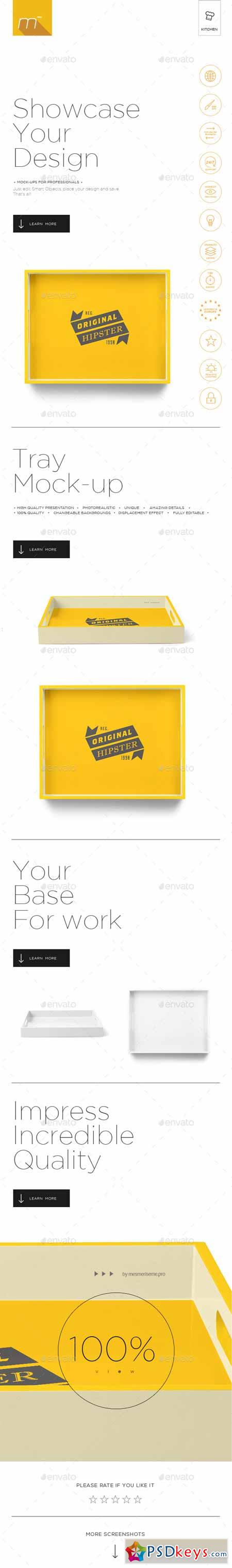 Tray Mock-up 11477673 » Free Download Photoshop Vector Stock image Via Torrent Zippyshare From ...
