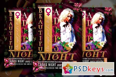 Beautiful Ladies Night Flyer 91006