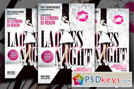 Ladies Night Fyer Poster Template V1 91866