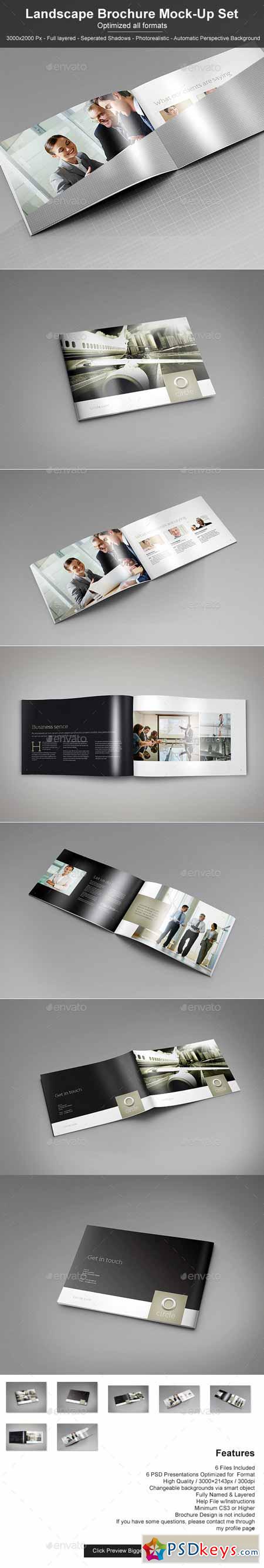  Landscape Brochure Mock-Up Set 11251897