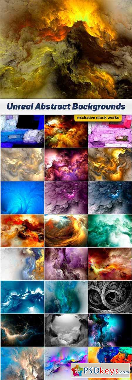 Unreal Abstract Backgrounds - 25x JPEG