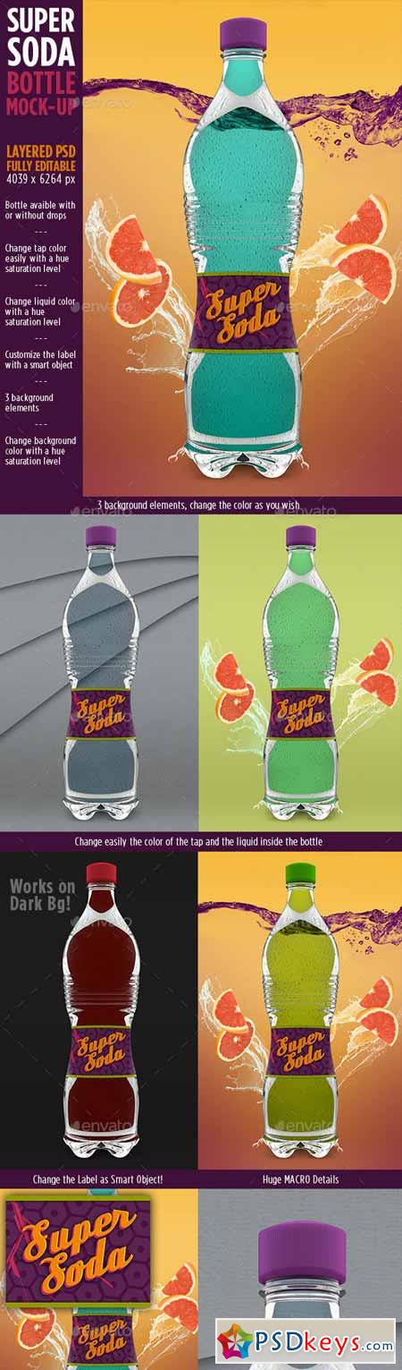 Super Soda Bottle Mock-Up 10493720