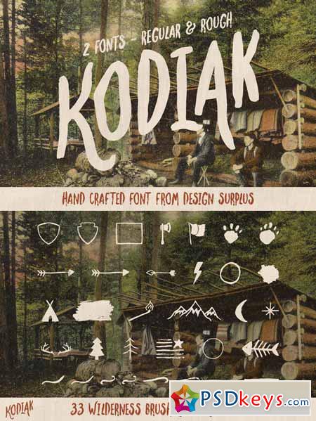 Kodiak Font (Regular + Rough) 276105