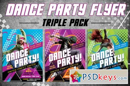 3 Dance Party Flyer 257977