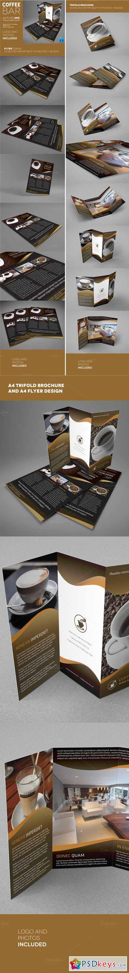Coffee A4 Trifold brochure and Flyer 275844