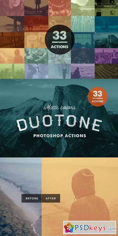 Matte Duotone Photoshop Actions 278181