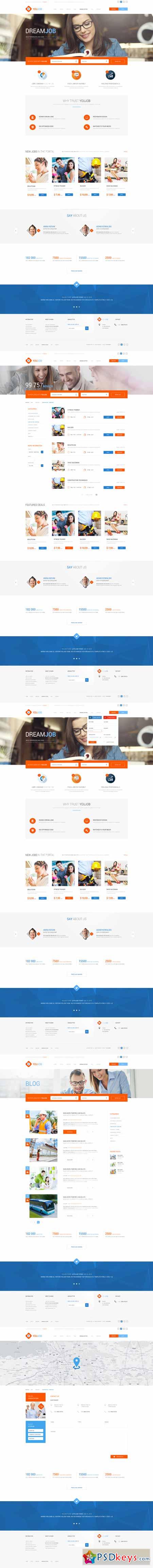 YouJob - Job Portal (HTML+PSD) 281973