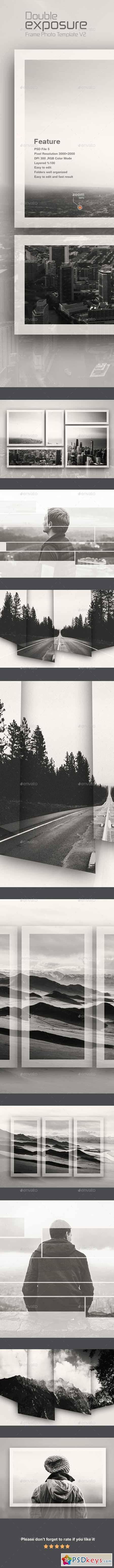 Double Exposure Frame Photo Template v2 11540742
