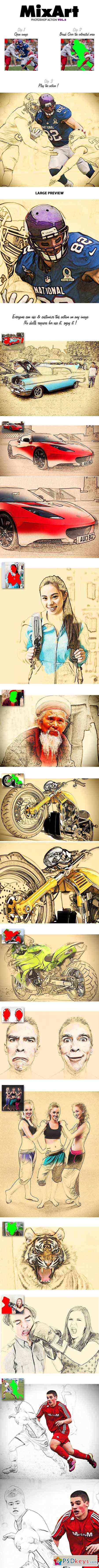 MixArt Vol.2 - Photoshop Action 11589521