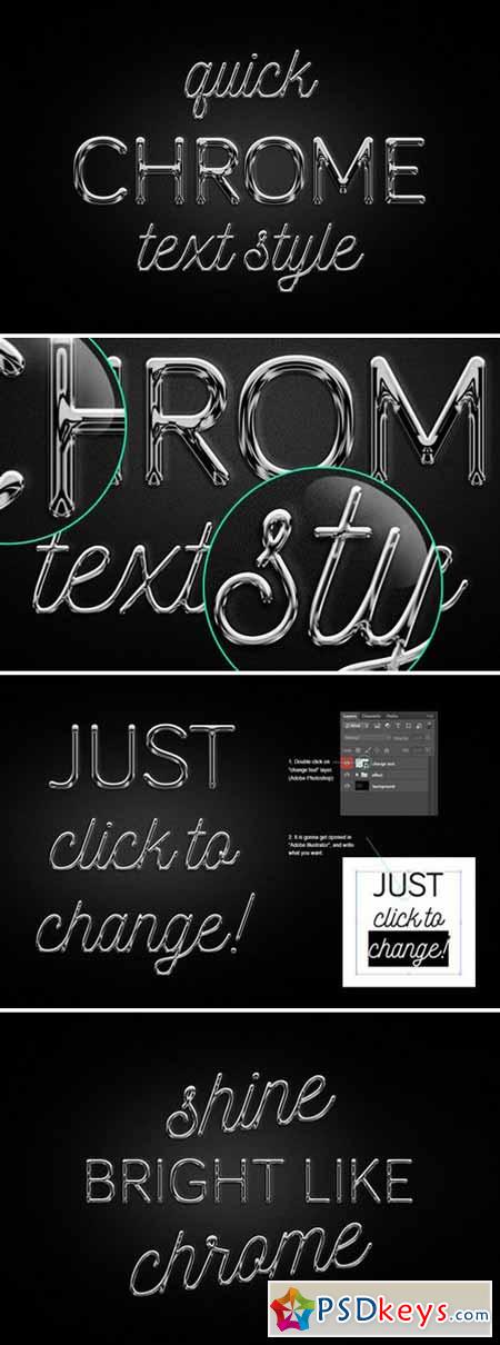 Chrome text effect 285482