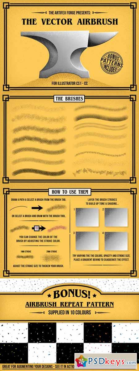 The Vector Airbrush + Bonus Patterns 169701