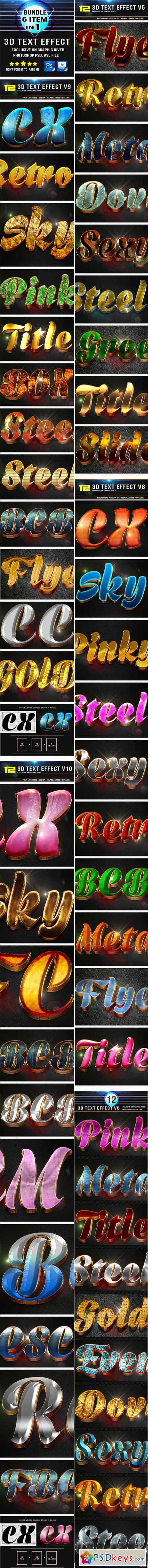 3d Text Effect Super Bundle 11627661