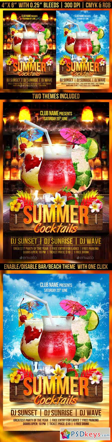 Summer Cocktails Flyer Template 11493905