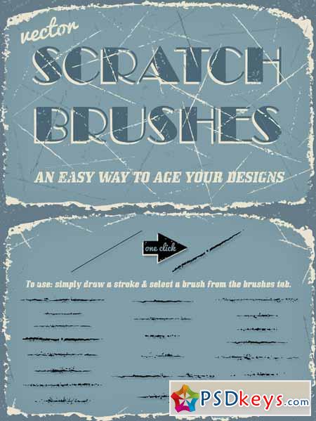 Vector Scratch Brushes 100602